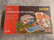 Faller 180542 - Swimming-Pool und Gartenhaus  - HO - NEU - OVP - S045-08