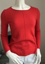 Jake's Pullover 100% Cashmere Kaschmir 36/38 orangerot tolle Details