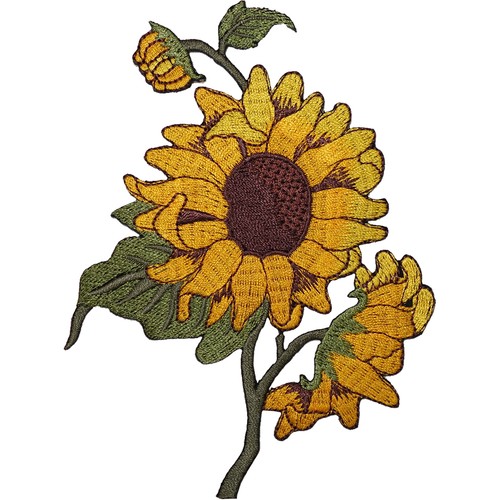 Sonnenblumen bestickt