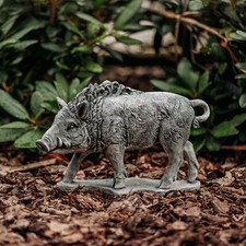 Wildschwein keiler steinfigur - wildschwein,