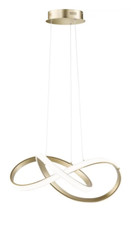 WOFI Indigo Hängeleuchte LED Pendelleuchte Hängelampe dimmbar 44W Gold Matt