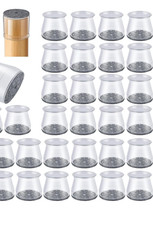 32 Stück Stuhlbeinkappen Stuhlbeinschoner Schutzkappen für Stuhlbeine Rund Neu