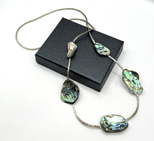 Perlmutt halskette abalone - perlmutt,