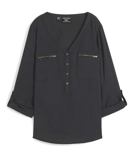 Damen bluse schwarz - bluse, langarm