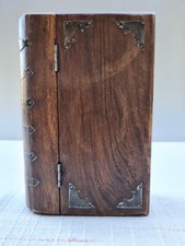 Holz Schatulle Buch Versteck Gebetsbuch Schatzkästchen