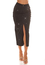 Schwarzer Bluejean Maxi Rock