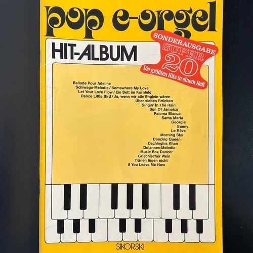 Noten pop orgel - -,
