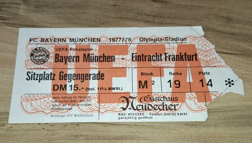 Sammlerticket uefa pokalspiel - uefa,