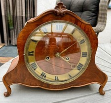 Vintage  Tischuhr Kaminuhr Chippendale Stil 30er Jahre Gongfeder funktioniert!  