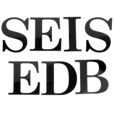  1 Satz PVC Black Capital