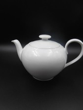 klassische Teekanne TCM  weiß rund für 1000ml Porzellan + Sahnegießer Tchibo