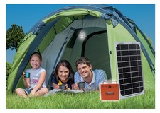 Mauk Tragbares Solar Set 8W Solarlicht Solarbeleuchtung Solaranlage (B-Ware)
