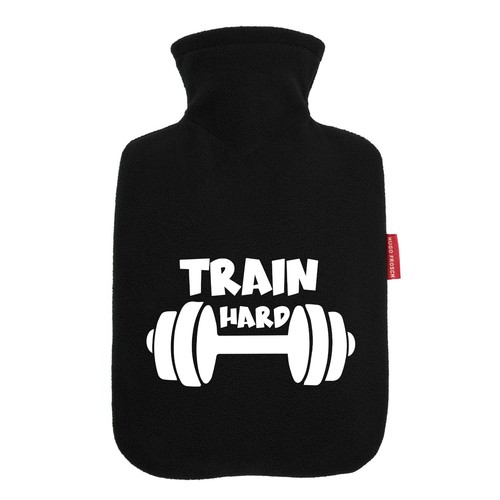 Wärmflasche train hard hantel - wärmflasche,