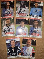 Autogrammkarten VfB Stuttgart 90ziger Jahre Original Signiert