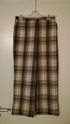 Braun karierte sommerhose - braun, aus