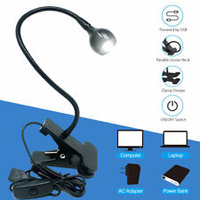 Kleine LED Leselampe Klemmleuchte USB Bettlampe Schreibtischlampe Leselicht DE