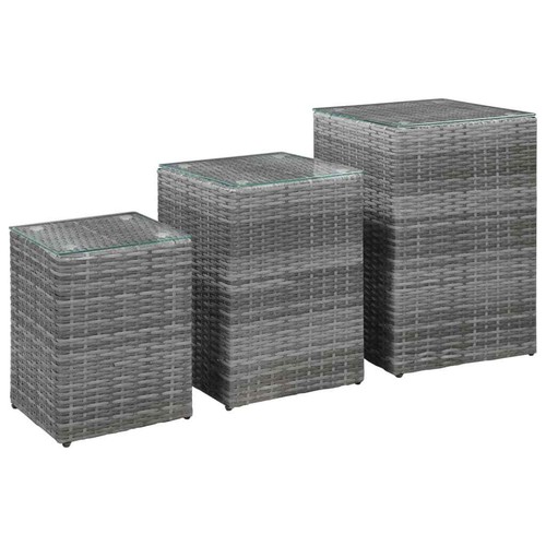 Poly rattan metall - metall, gartentisch