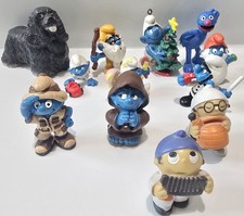 Gummifiguren ab 1977, von Schlumpf  bis Grobi, Konvolut, Schleich 