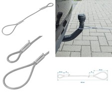 Abreißseil AHK 40 cm mit Schlaufen – Sicherungsseil / Fangseil Anhänger