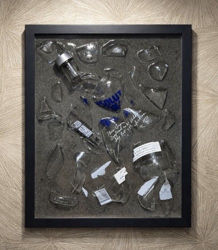 Broken bottle art absolut - broken,