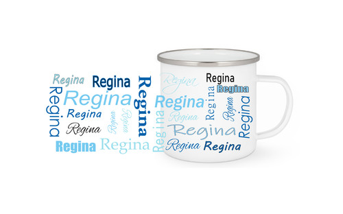 Personalisierte emaille tasse - personalisierte,