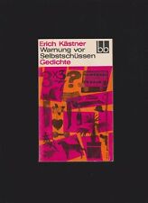erich kästner - warung vor selbstschüssen gedichte 1. Auflage 1966 Aufbau Verlag