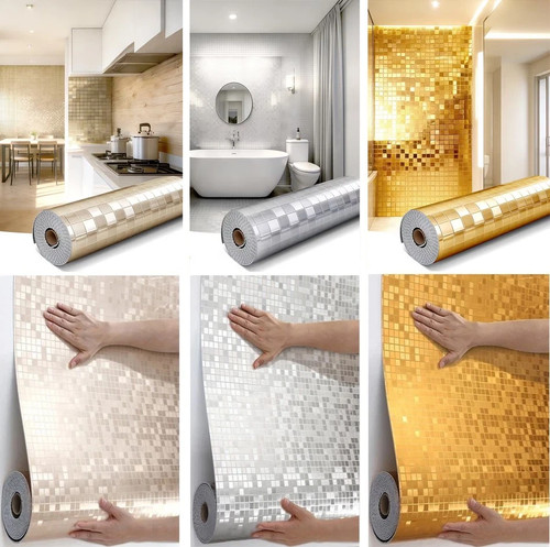 Champagne mosaik tapete - 3d,