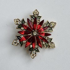 Vintage Schneeflocke Brosche