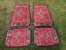 ⭐️ 4x Oriental Auto Fußmatten Retro Classic W124 W123 W202 W201 E30 Golf II NEU!