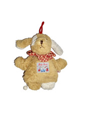 WIE NEU * Spieluhr Käthe Kruse Hund Hündchen braun rot blau weiß 18 cm Titel ?