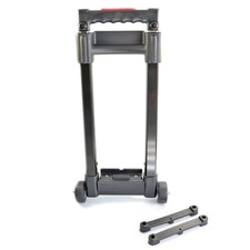 Adam Hall 3472 Trolligriff Koffer Trolley Griff Ausziehgriff abnehmbar + Rollen