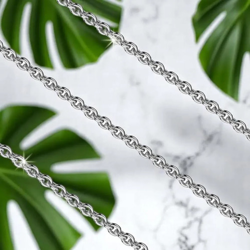 Collier anker halskette - collier, platin