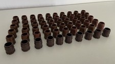 LEGO Piraten / Western - 60x Fässer dunkelbraun alt und Neu Braun 2x2x2  / 2489