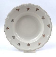 Winterling Windsor Suppenteller Dekor Goldrose mit Goldrand Porzellan beige