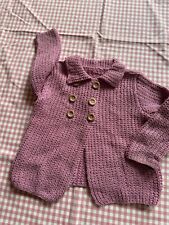 selbstgestrickte Jacke..rosa..Gr.104..UNIKAT...