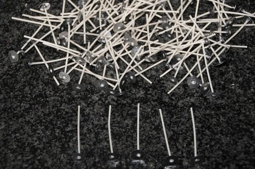 100 teelichtdochte mit fuß - 100,