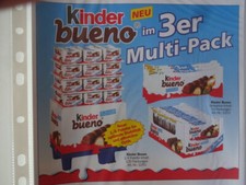 Ferrero Werbung 2002 / Kinder Bueno im 3er Multi-Pack / Neu