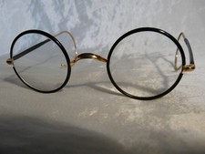 Brille "Nickelbrille" rund alt vintage evtl. Silber vergoldet Punzen sehr schön!