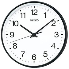 Seiko Wanduhr KX268K Schwarz
