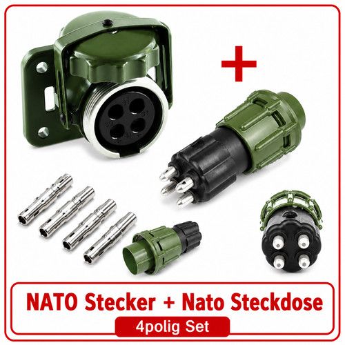 Polige nato steckdose mit - 2,