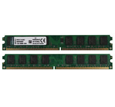 Kingston 2X 2GB Intel 2Rx8 PC2-6400 DDR2 800Mhz 1.8V DIMM Speicher RAM Desktop #
