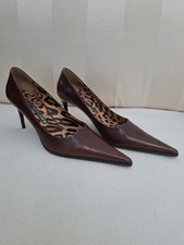 Gianmarco Lorenzi Luxus High Heels Pumps elegant  braun spitz Business Gr. 39