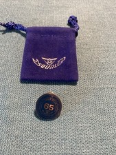 Squale Brosche blau, 2 cm, Anstecknadel