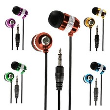 Super Bass Metall Kopfhörer Curled BulIet In-Ear Ohrhörer Earphone Case