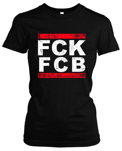 Fck fcb damen girlie shirt - damen, |