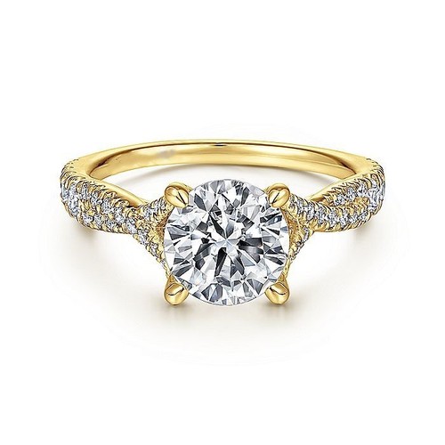 Gelbgold diamant ehering - gelbgold,