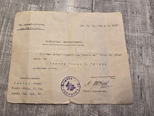Urkunde Eisernes Kreuz