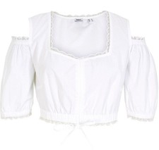 Dirndlbluse mit Spitze Gr. 38