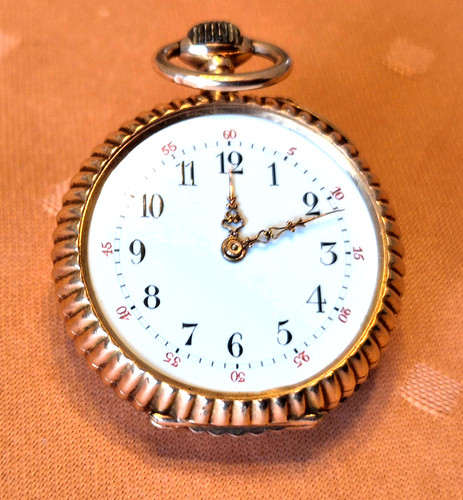 Antike damentaschenuhr rotgold - antike,