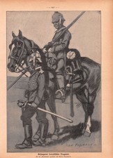 Gefangener Französischer Dragoner - Albin Tippmann - 1WK - 1915 ~21x30cm